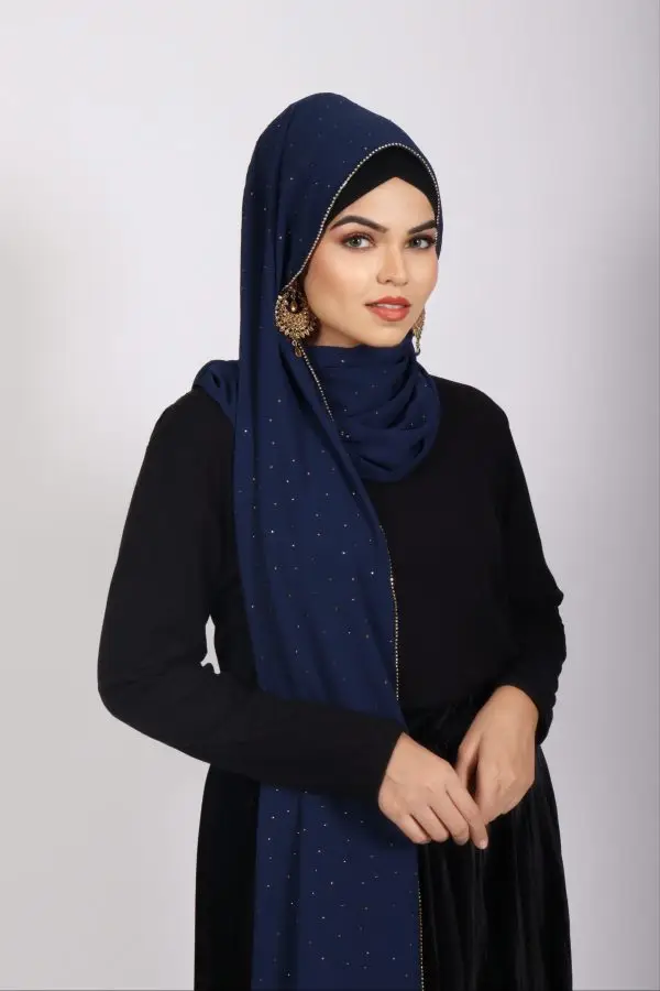 Hana Rhinestone Georgette Hijab