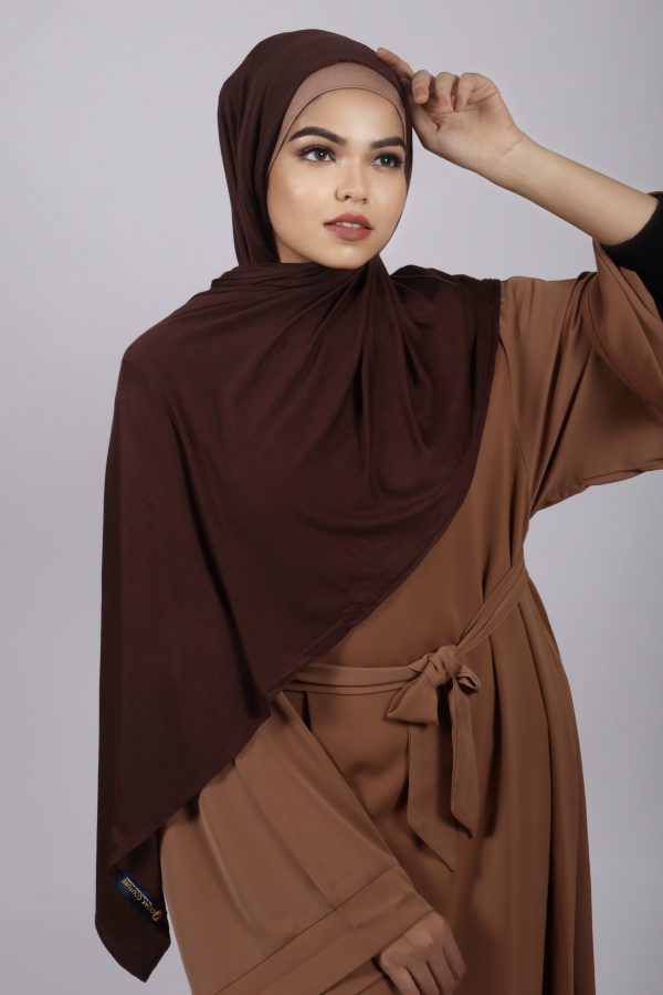 Chocolate Cherry Premium Jersey Hijab