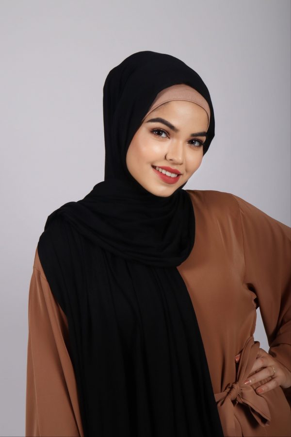 Black Premium Jersey Hijab