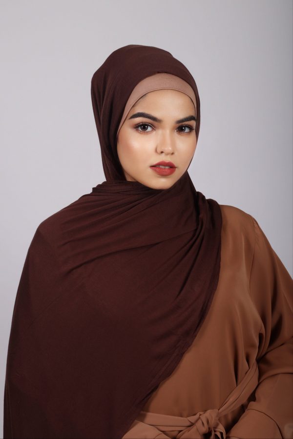 Chocolate Cherry Premium Jersey Hijab