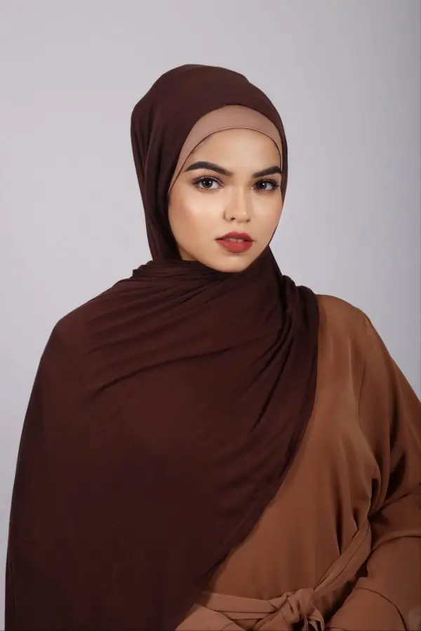 Chocolate Cherry Premium Jersey Hijab