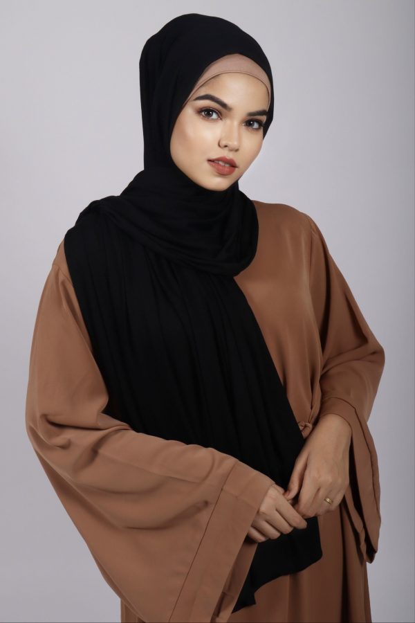 Black Premium Jersey Hijab