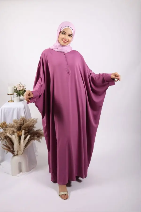 Parisa Kaftan Abaya with Zipper - Barbie