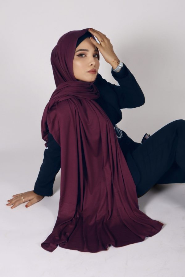 Vintage Wine Premium jersey Hijab