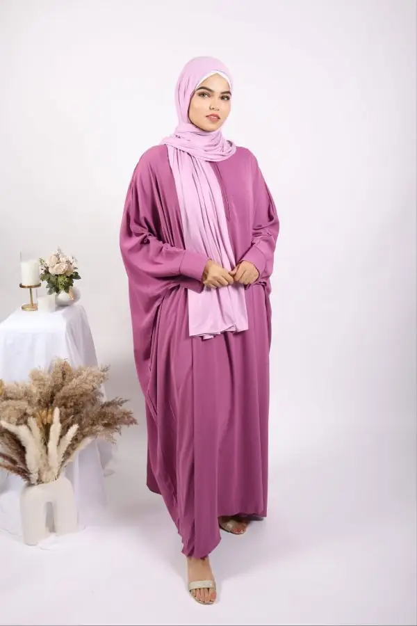 Parisa Kaftan Abaya with Zipper - Barbie