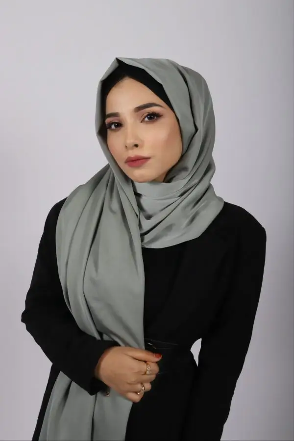 Mint Turkish Satin Hijab