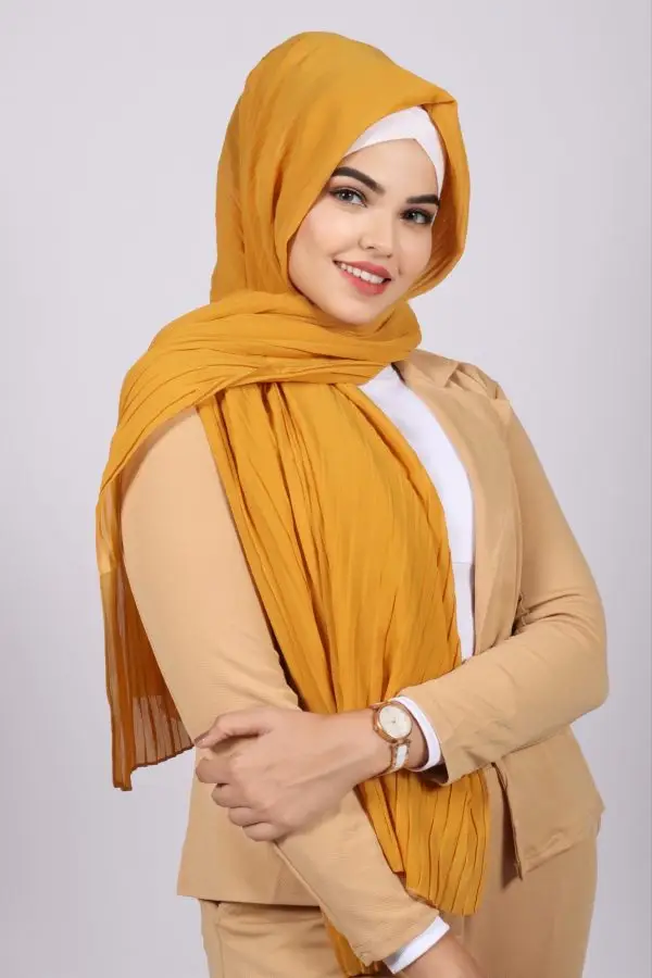 Mango Chiffon Pleated Hijab