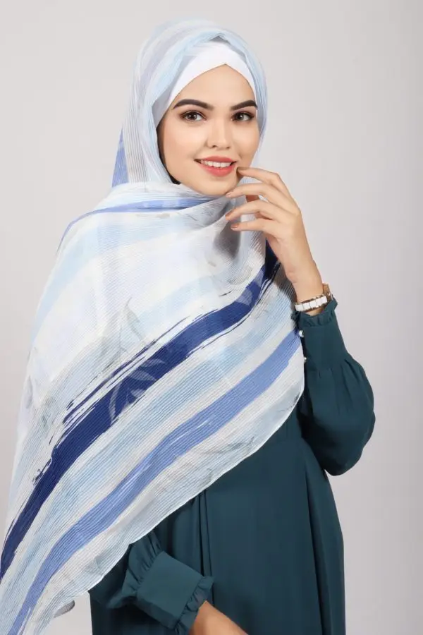 Daintree Pleated Printed Hijab