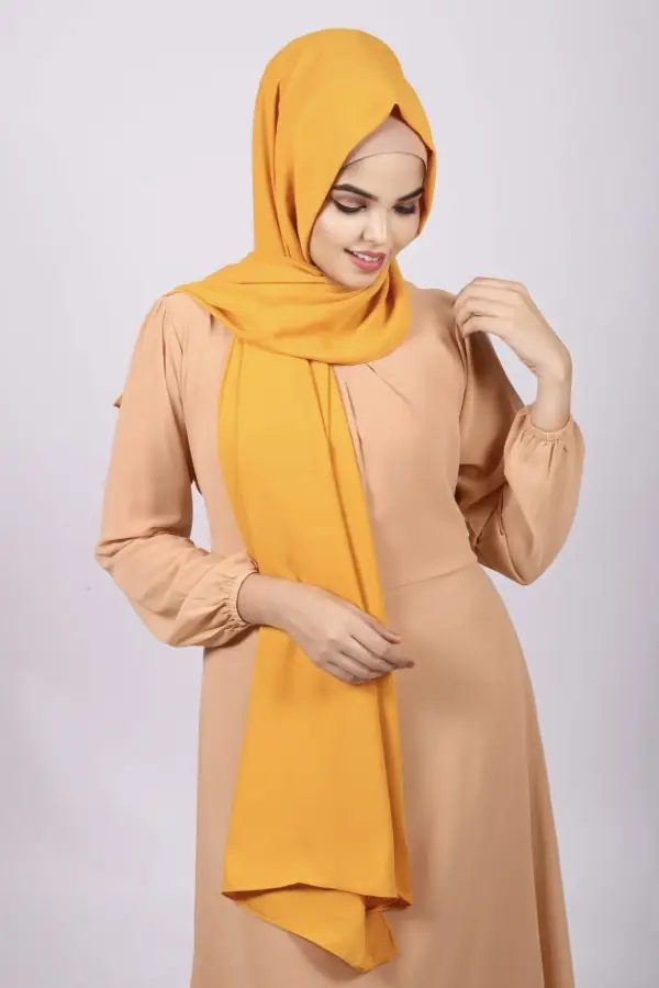 Mango Mustard Korean Chiffon Hijab