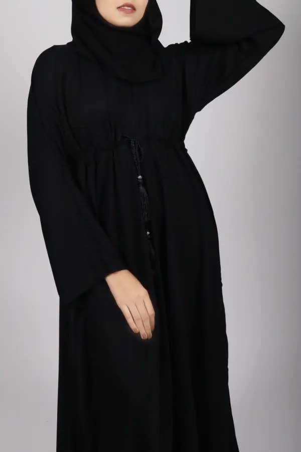 Amaira Flared Emirati Abaya - Black