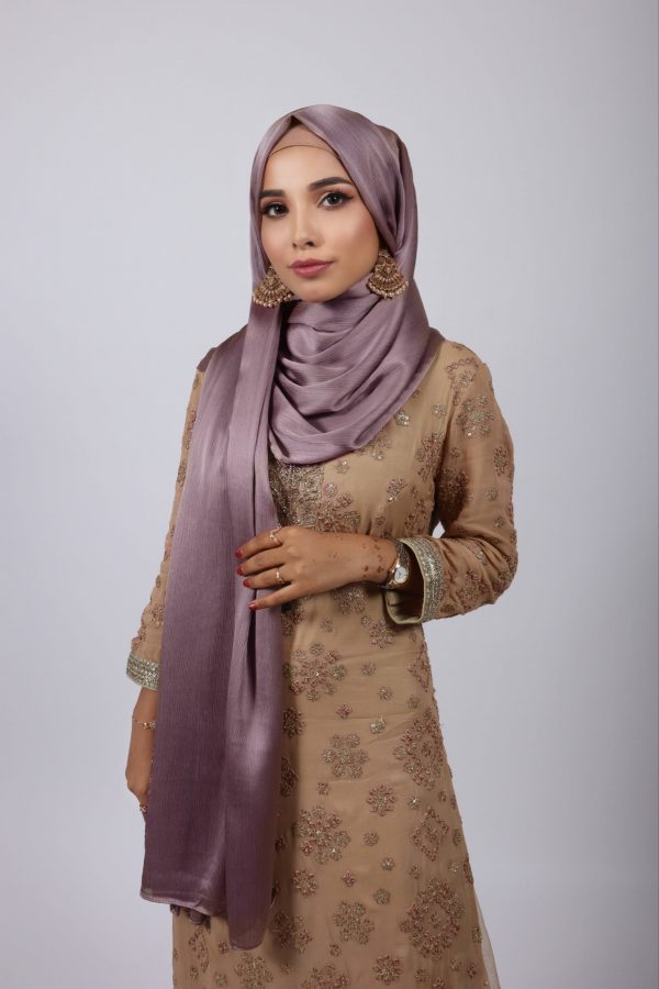 Royal Purple Muna Satin Hijab