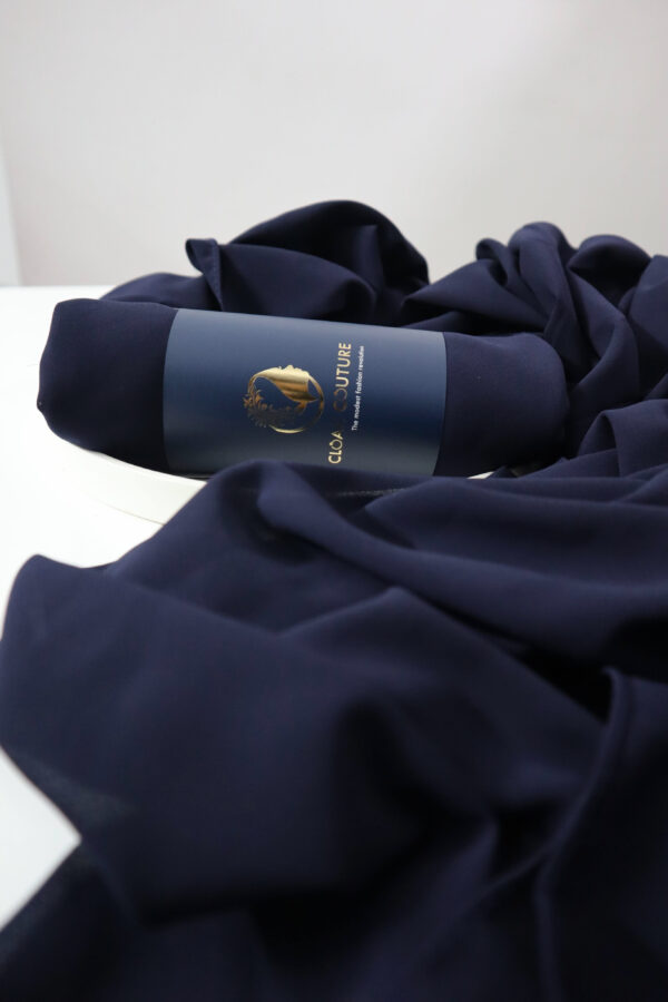 Navy Supreme Georgette Hijab