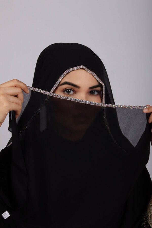 Black Crystal Hijab