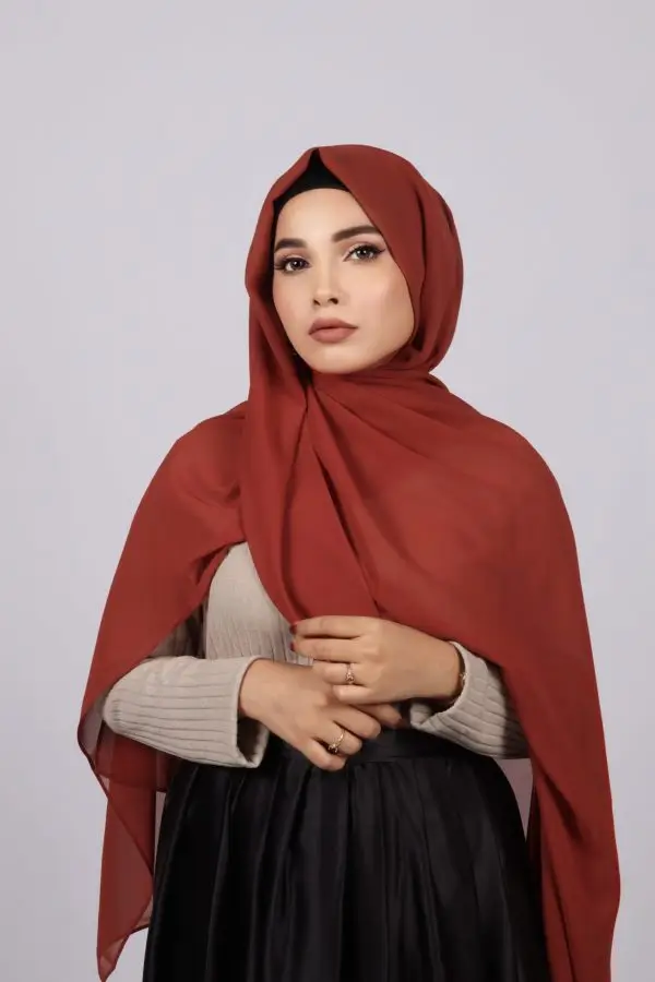 Brick Premium Chiffon Hijab