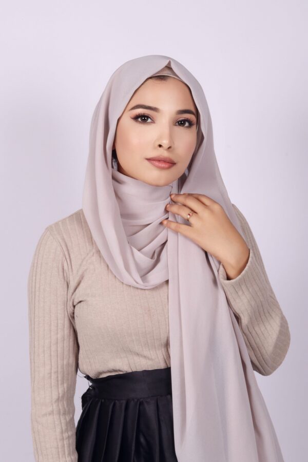 Crème Premium Chiffon Hijab