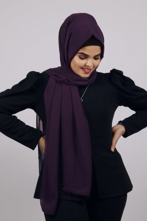 Mauve Premium Chiffon Hijab