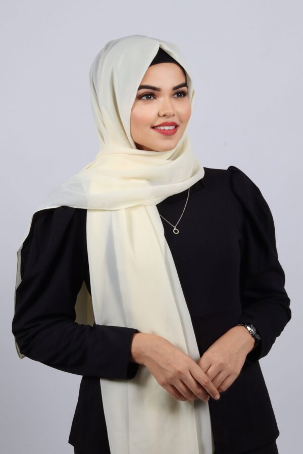 Ivory Premium Chiffon Hijab