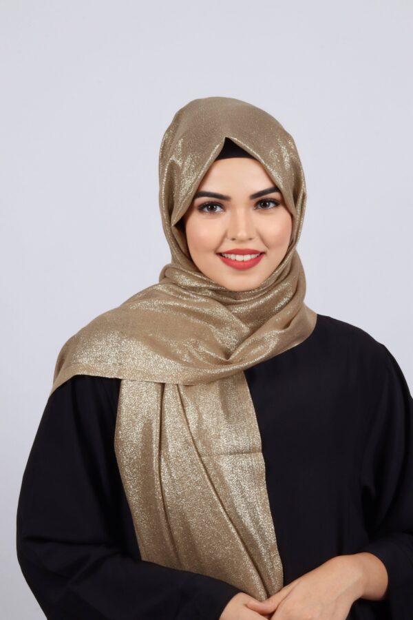 Soft Gold Premium Zari Hijab