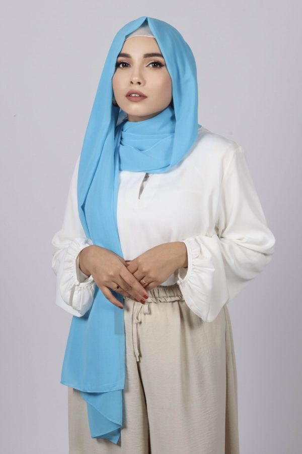 Island Blue Premium Chiffon Hijab