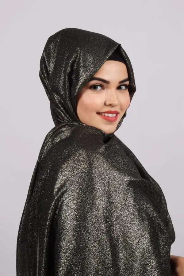 Manganese Premium Zari Hijab