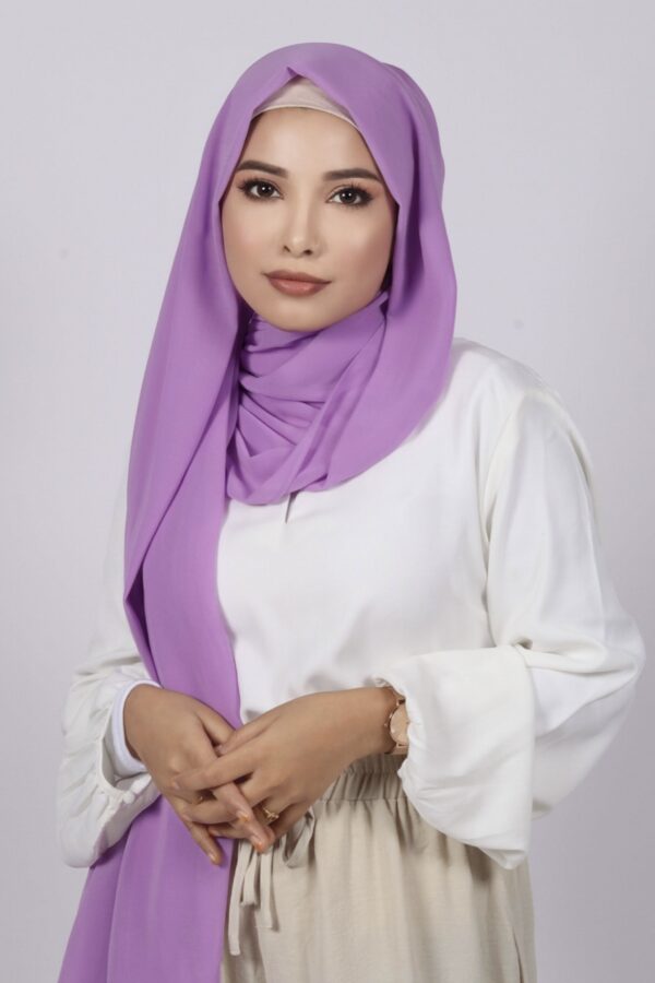 Lavender Premium Chiffon Hijab