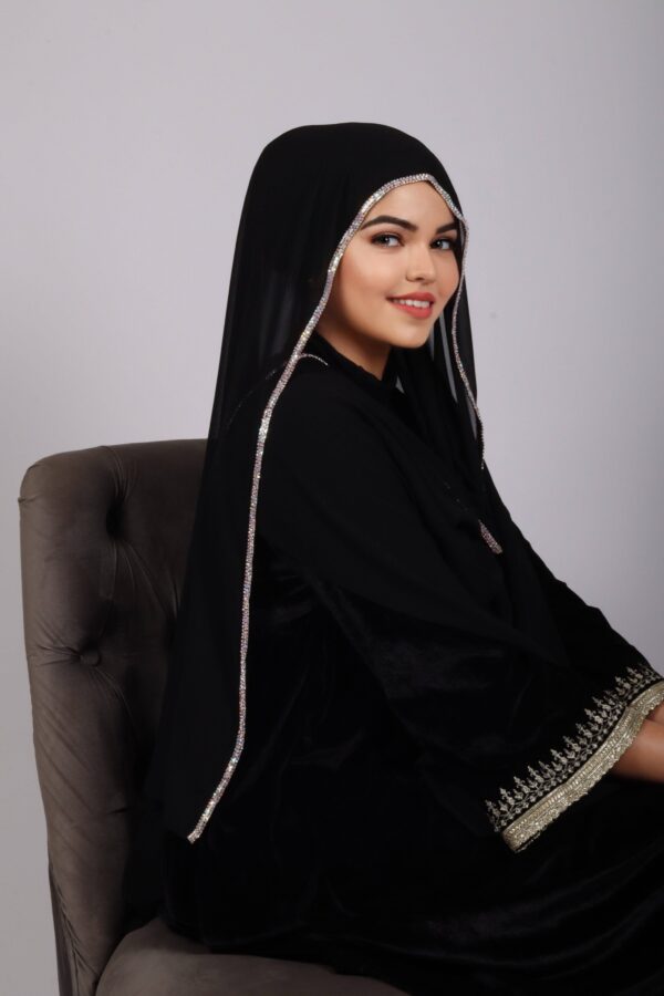 Black Crystal Hijab
