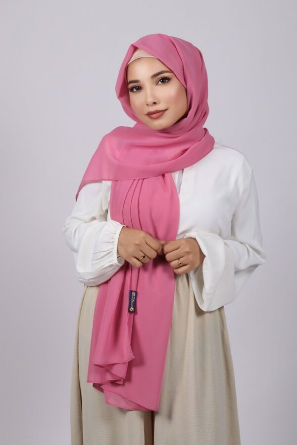 French Pink Premium Chiffon Hijab