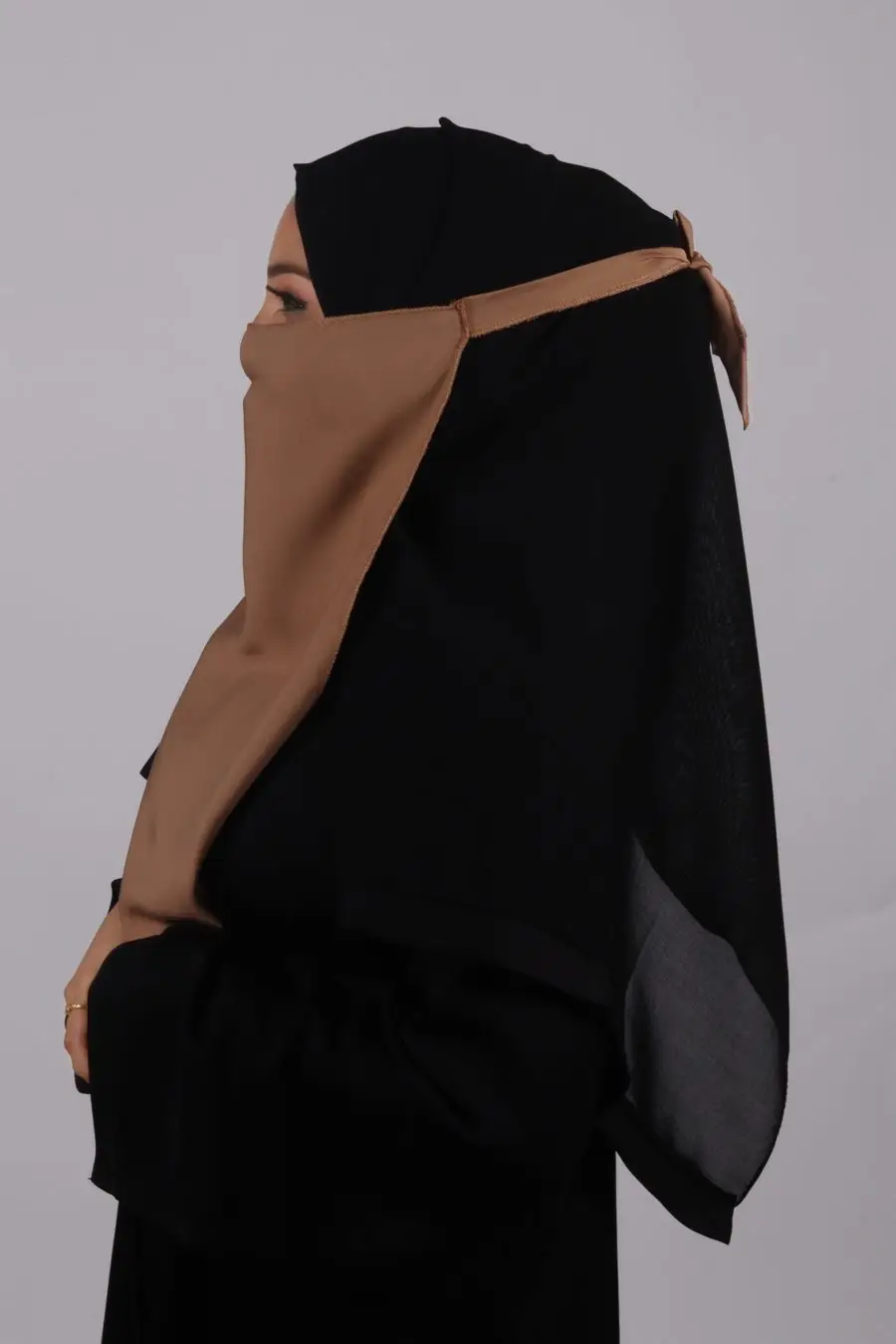 Tan Half Niqab - Image 2