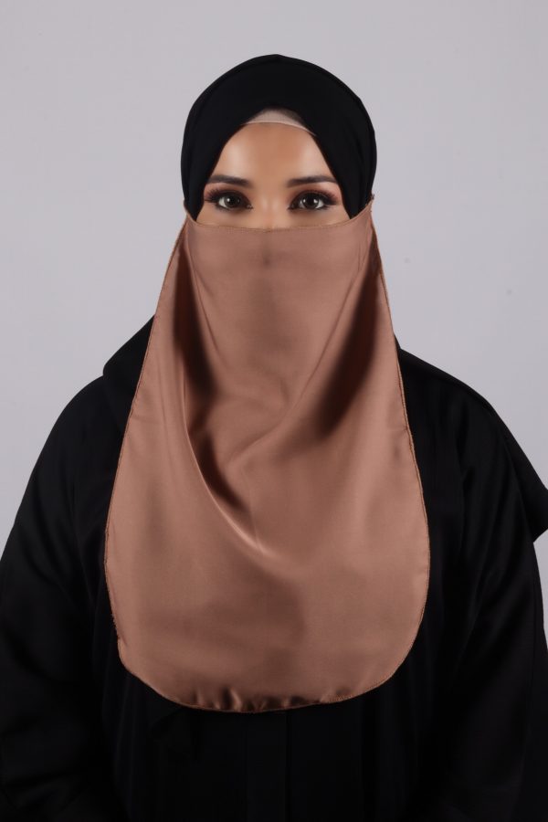 Dark Beige Half Niqab