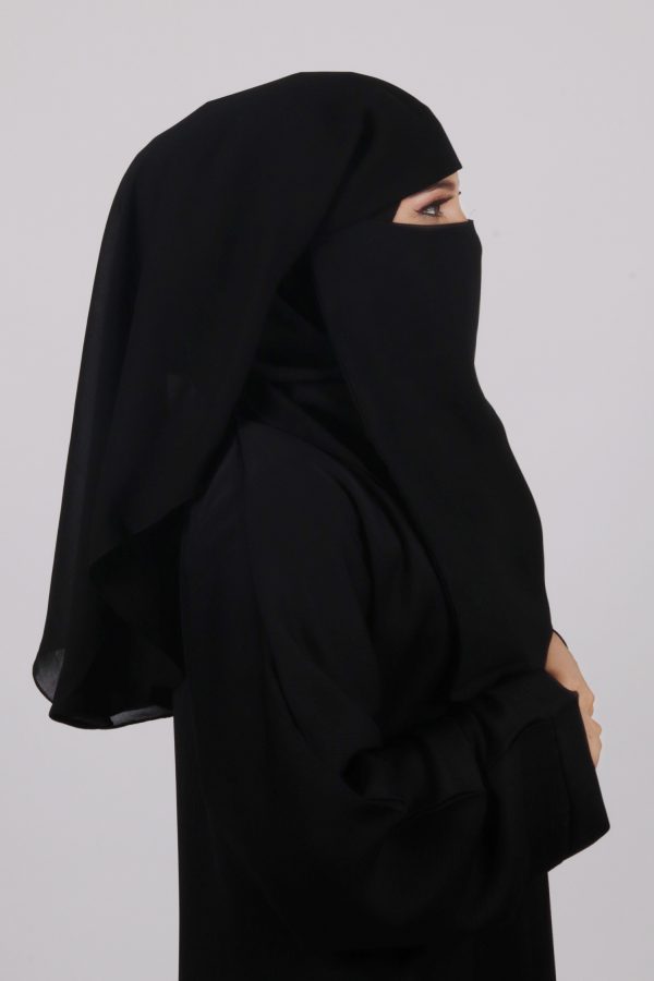 Double Layer Full Black Niqab