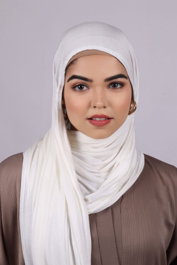 Snow White Classic Jersey Hijab