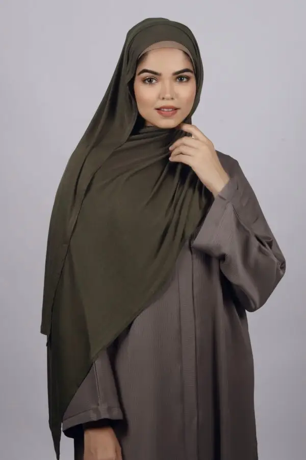 Olive Classic Jersey Hijab