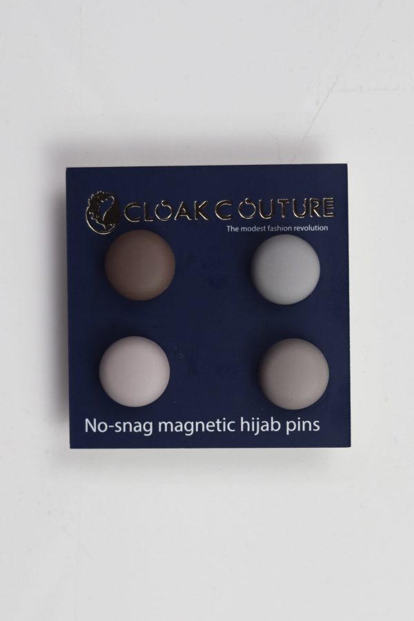 Grey Palette No Snag Magnetic Pin ( set of 4)