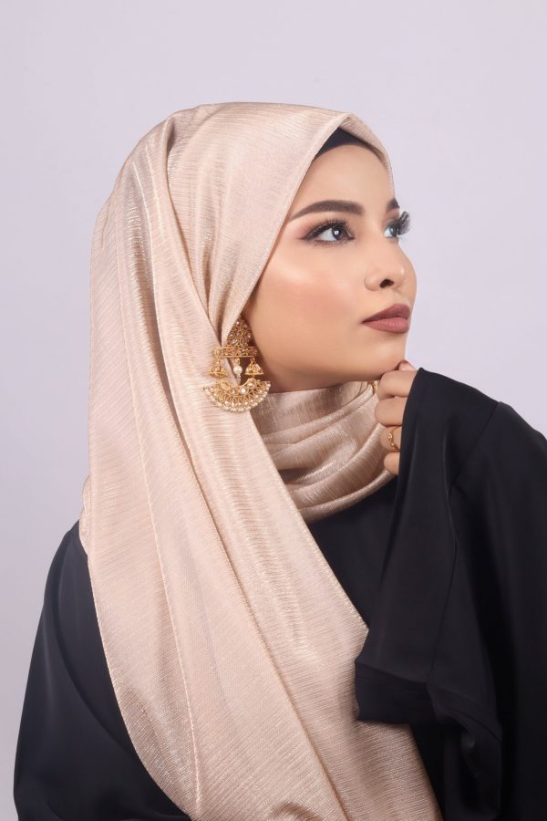 Sunkissed Metallic Ribbed Hijab