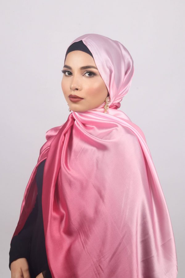 Bubblegum Ombre Silk Hijab