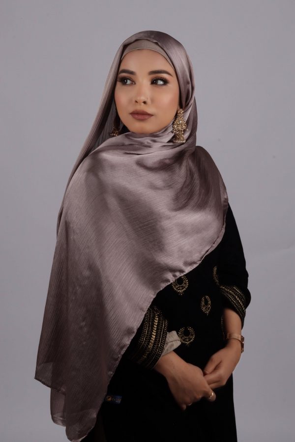 Tungsten Muna Satin Hijab