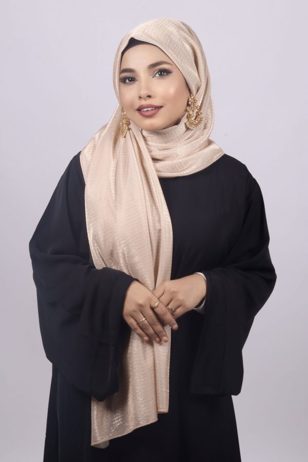 Sunkissed Metallic Ribbed Hijab