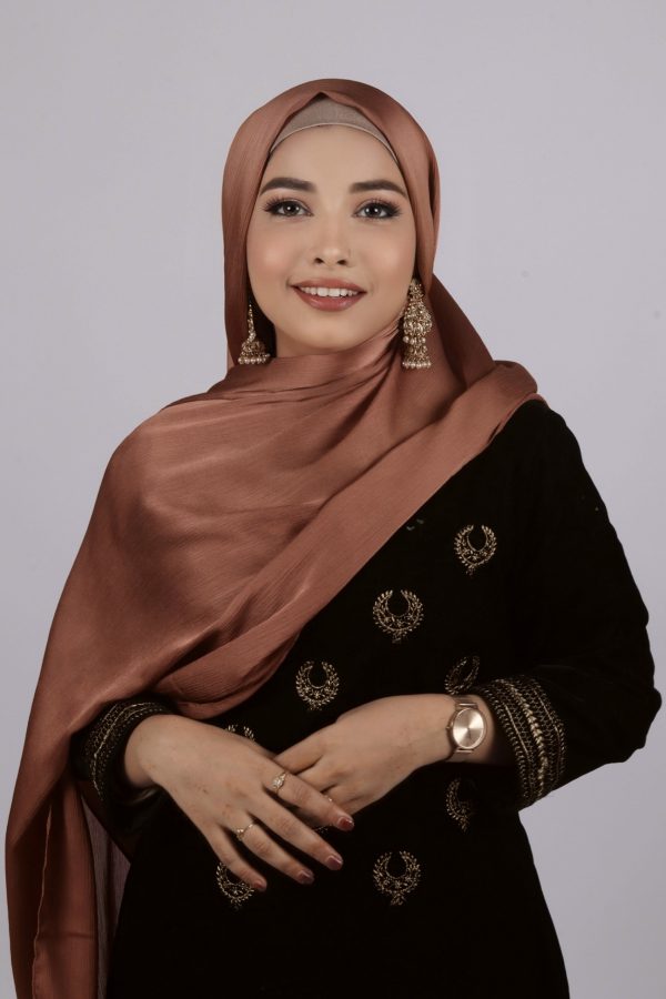 Bronze Muna Satin Hijab