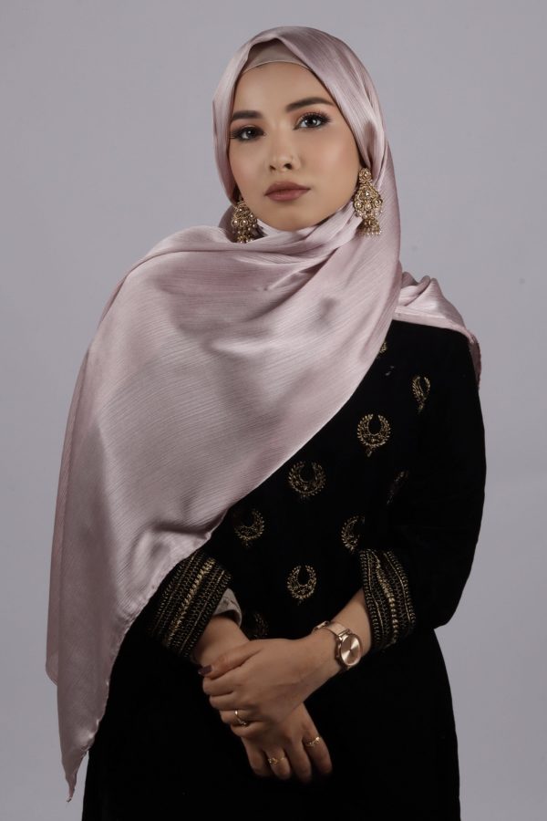 Rose Gold Muna Satin Hijab