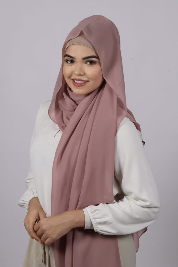 Dusty Rose Premium Chiffon Hijab