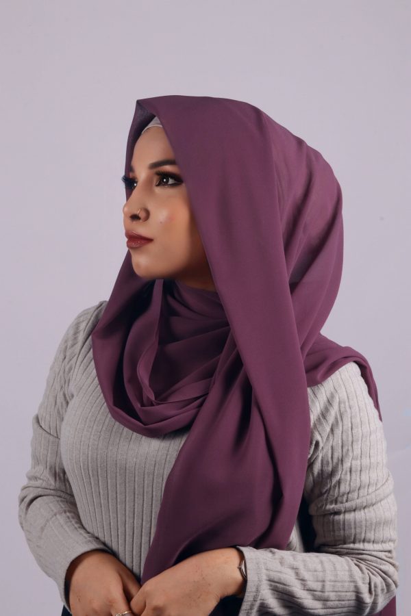 Boysenberry Premium Chiffon Hijab