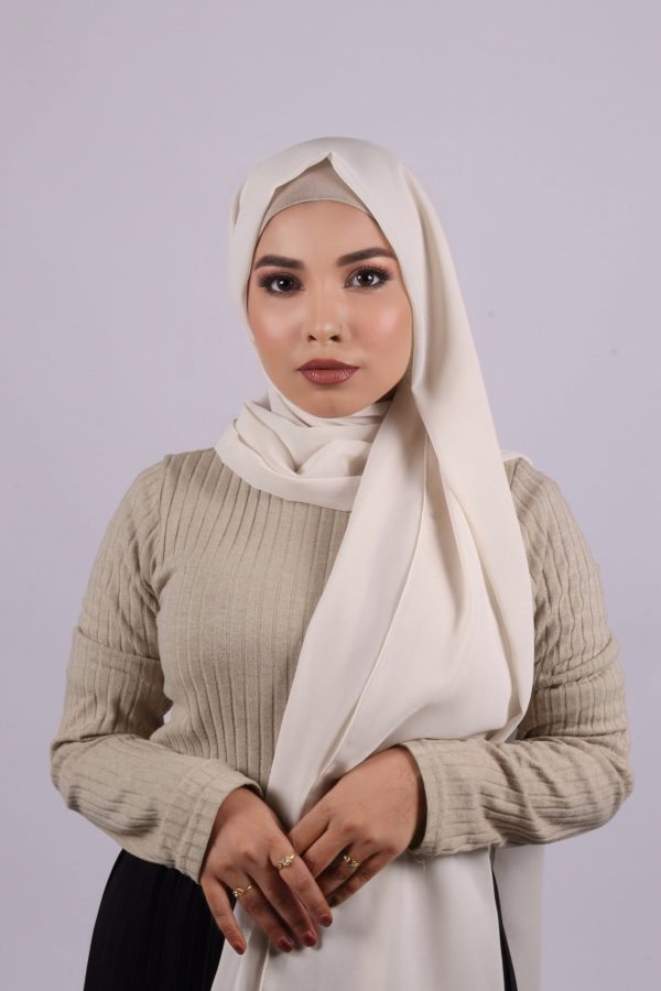 Vanilla Salt Premium Chiffon Hijab