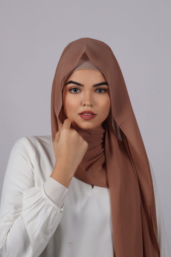 Mud Nude Premium Chiffon Hijab