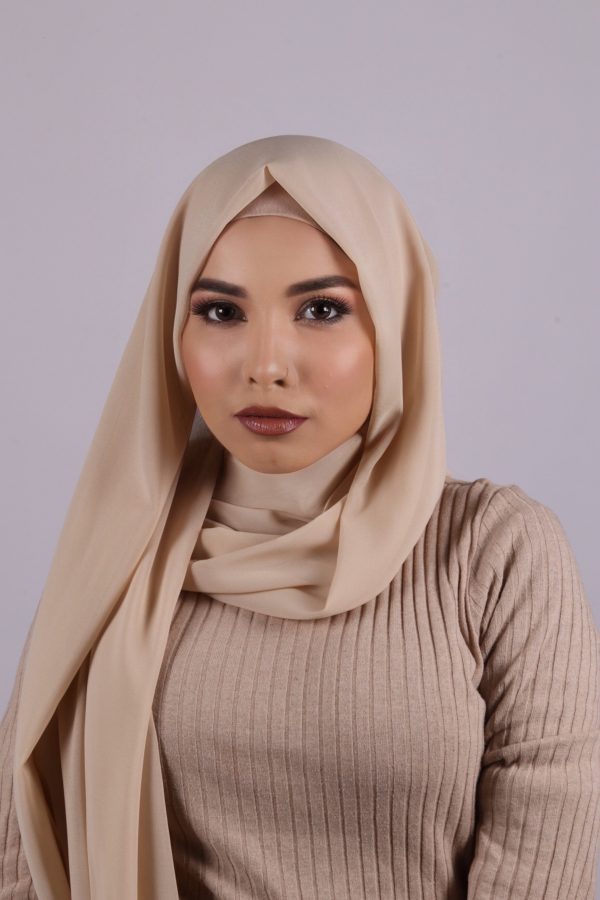 Milk Beige Premium Chiffon Hijab