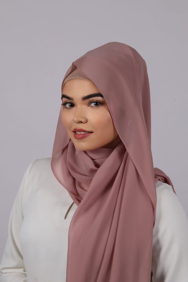 Dusty Rose Premium Chiffon Hijab