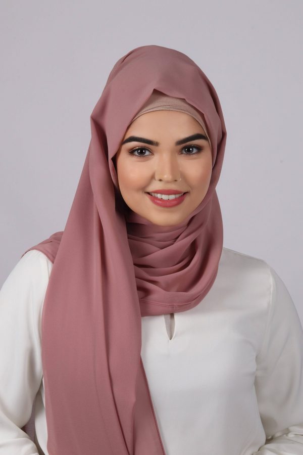 Rose Gold Premium Chiffon Hijab