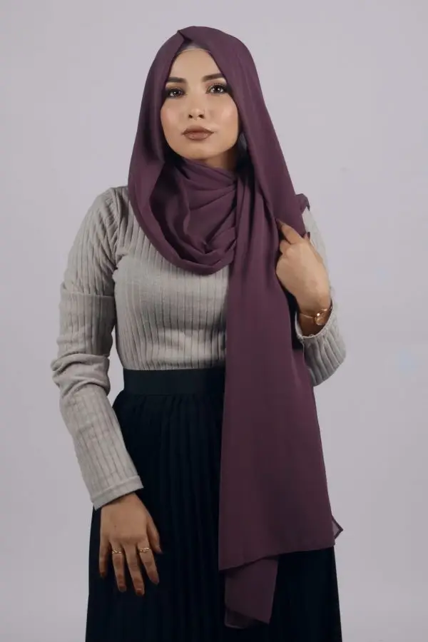 Boysenberry Premium Chiffon Hijab