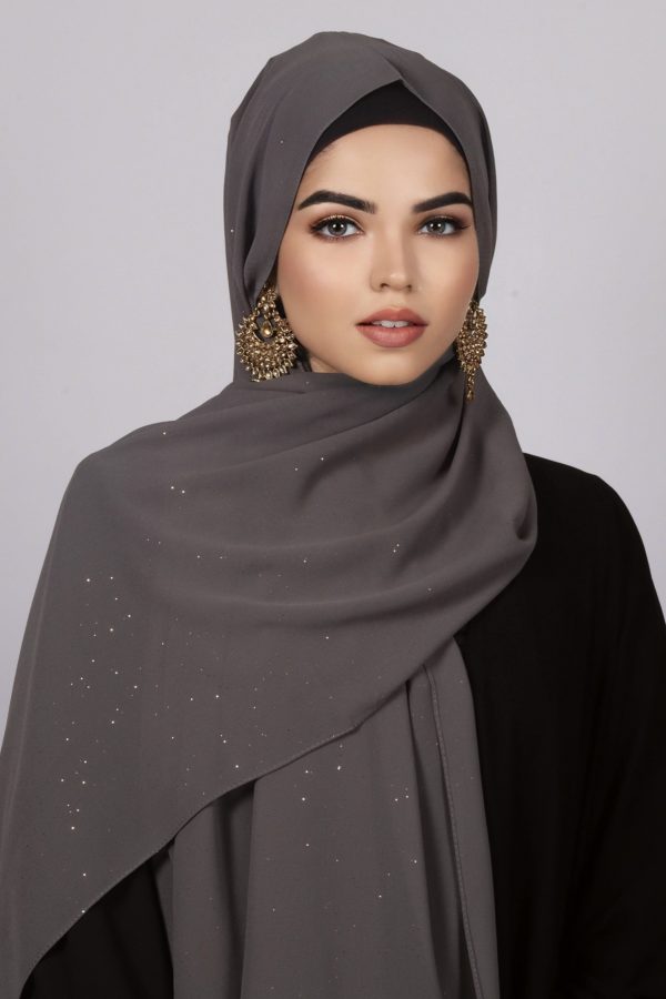 Cloud Glitter Chiffon Hijab