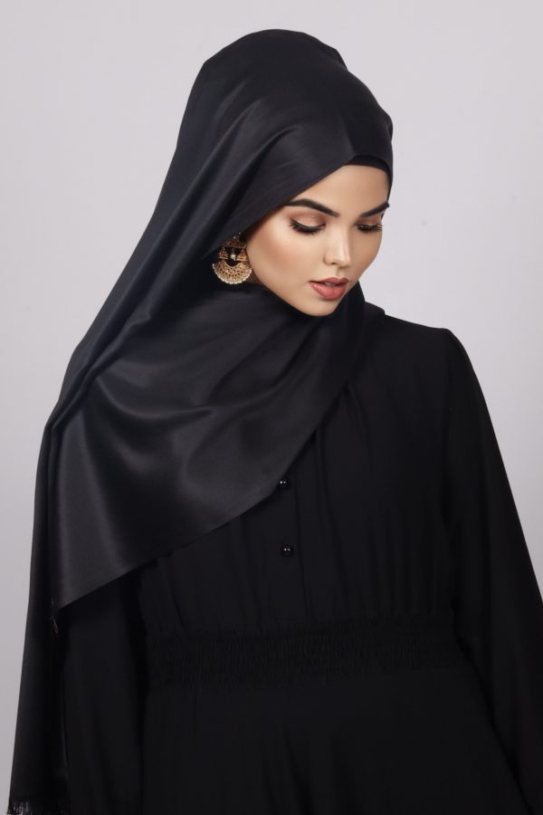 Raven Luxe Silk Hijab