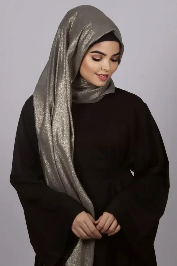 Retro Shine Premium Zari Hijab